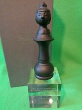 Schachfigur Dame schwarz Briefbeschwerer  Designer B. Wiinblad von Rosenthal