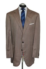 Regent Sakko Gr. 58 BAMBUS wie KASCHMIR 3-roll-2 Beige Braun SELTEN handgenäht