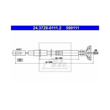 ATE Kupplungsseil für VW