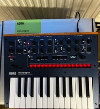 Korg Monologe Blue Analog Synthesizer - Wie Neu + Originalkarton Netzteil Manual