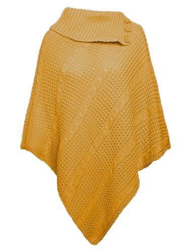 Damen poncho zopfmuster - poncho,