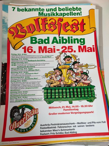 Plakat volksfest bad aibling - volksfest,