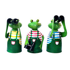 Zaunhocker Frosch mit Fernglas