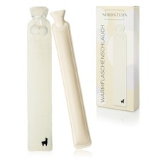 Nordstern Wärmflasche, Lang mit Bezug 75 cm - Ideal für Erwachsene & Kinder
