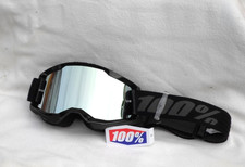 100% Crossbrille Strata 2 Silber stark verspiegelt Anti-Fog Crossbrille!