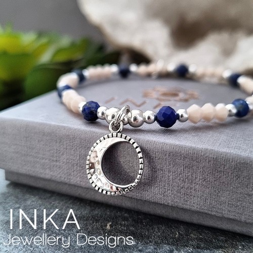 925 sterling silber perle blau - 925,