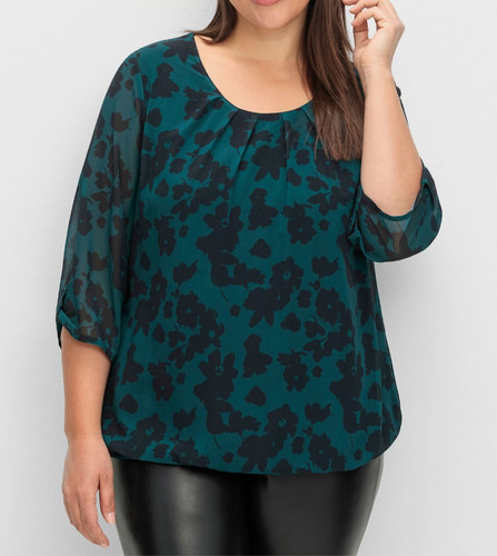 Sheego damen chiffontunika - damen,