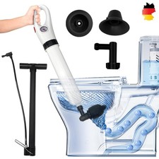 Toiletten Pömpel Rohrreiniger Druckluft Abflussreiniger Pumpe Luftdruckanzeige