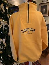GANT USA HERREN DESIGNER FLEECEHEMD SKIPULLOVER M WINTERHEMD SKIHEMD GOLFPULLI