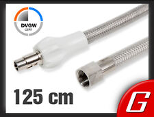 Allgas-Gasschlauch Gassteckschlauch 125 cm Edelstahl Gas Schlauch f Gassteckdose