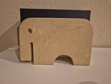 Skulptur Aus Travertine Elefant Enzo Mari