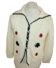 Damen Strickjacke Gr 40 Wolle