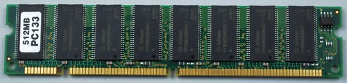 512mb sdram pc133 cl3 - sdram, 168-pin