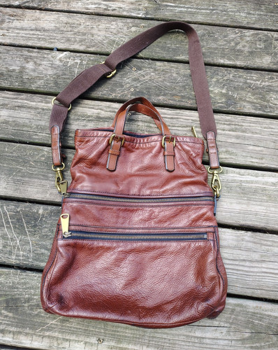 Fossil brown pebbled large - brown,