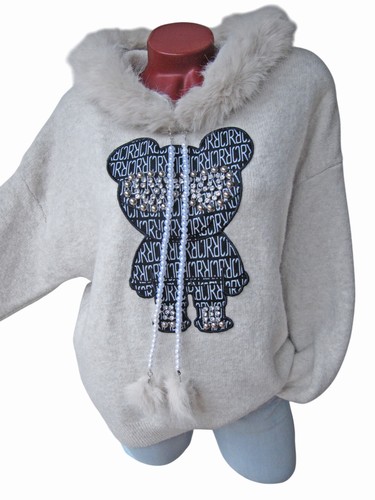 Pullover kapuze teddy - pullover,
