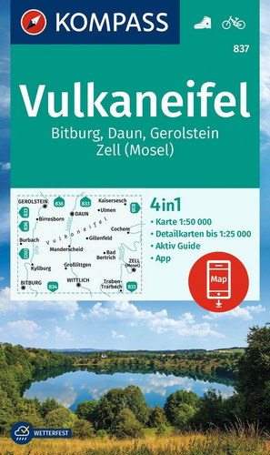 Kompass wanderkarte 837 - wanderkarte,