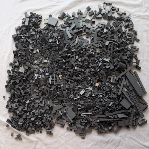 1000 lego dunkel grau - kg,