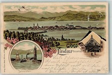 13916229 - 8990 Lindau Hafeneinfahrt Leuchtturm Bayerischer Loewe Rathaus 1901