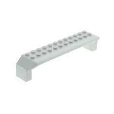 1x Lego Bogenstein 2x14x2 weiß Radkasten Brücke Vordach 4525017 30296