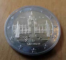2 Euro Umlaufmünze BRD 2016 F Sachsen