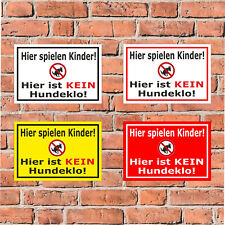 Schild Hier spielen Kinder