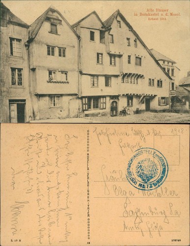 Ansichtskarte bernkastel kues - ansichtskarte, bernkastel-kues
