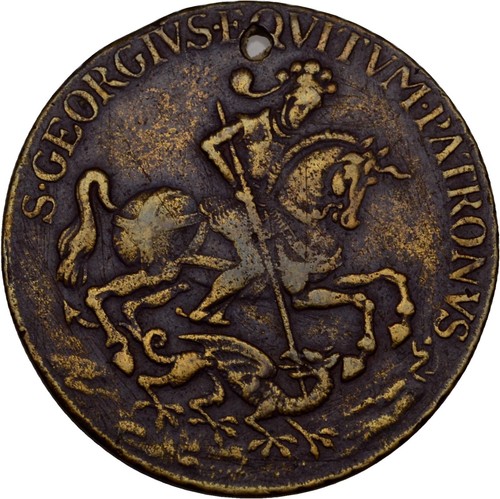 Medaille amulett sankt georg - medaille,