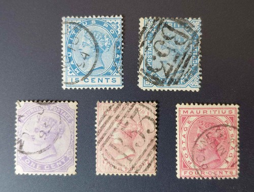 Mauritius 1863 1879 1885 1893