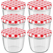 Einmachgläser 230 ml Schraubdeckel rot Marmeladengläser Sturzgläser Einmachglas