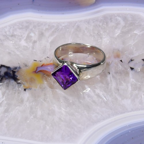 Amethyst ring 925er silber - amethyst,