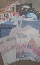 Designpapier Motivpapier 52 Blätter Winter/Weihnachtsmotive 30,5×30,5  Basteln