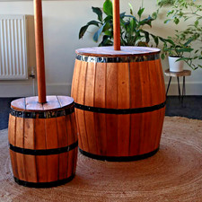 Fass tisch barhocker holz - tisch,