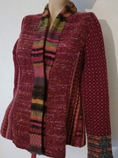 Neue Ivko Strickjacke mit Kellerfalte Wolle Gr. 38