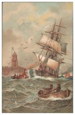 XX1397/ Segelschiff auf hoher