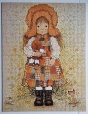 2 * Puzzle - Sarah Kay's - 500 Teile - Mädchen mit Puppe - Mädchen Korb