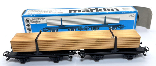 Märklin 4665 langholzwagen - h0,