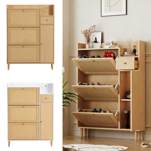 Schuhschrank rattan klappen - rattan,