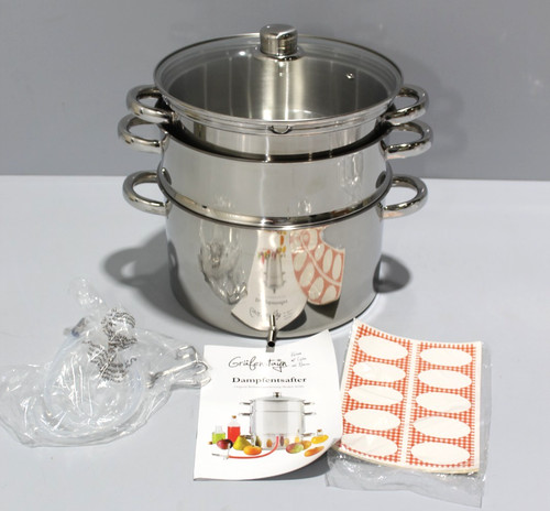 Edelstahl dampfentsafter 26cm - dampfentsafter,