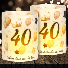 16 Windlicht Tischdeko 40