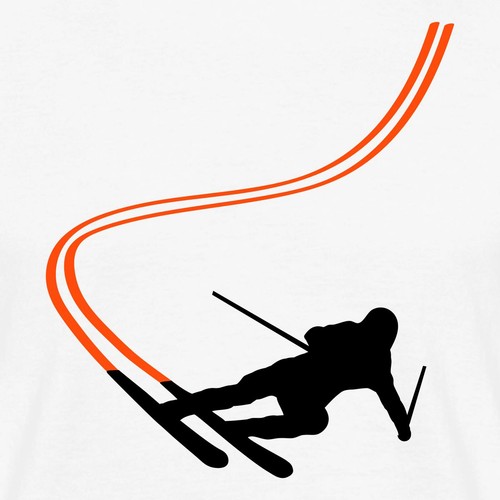 Ski männer shirt - männer, t-shirt