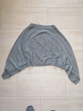 Poncho Damen Übergang grau