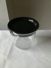 Tupperware Tafelperle Klare Sache Preludio Milchkännchen 1975 Glasklar/Schwarz