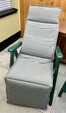 FLORA BEST Relexsessel-Auflage, grau 50x167cm NEU
