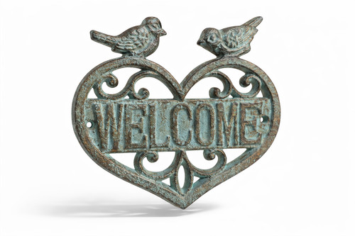 Willkommensschild welcome herz - welcome,