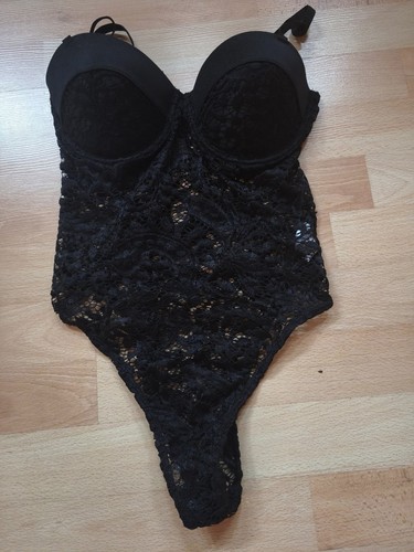 Sexy spitzenbody gepolstert - spitzenbody, gr