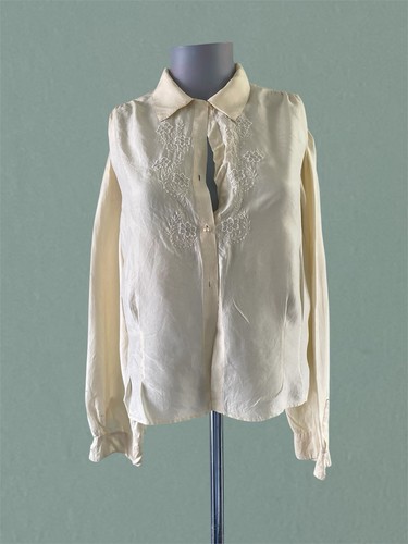 Vintage seidenbluse 40er - seidenbluse, jahre