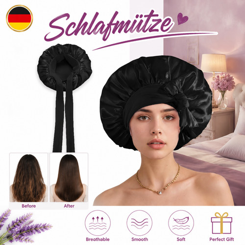 Schlafmütze elastisch satin - schlafmütze,