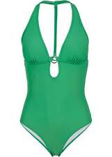 Badeanzug Gr. 40 Cup A+B Opalgrün Damen Bademode Schwimmanzug Neu*