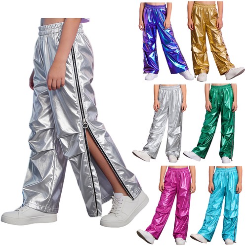 Mädchen metallic cargohose - mädchen,