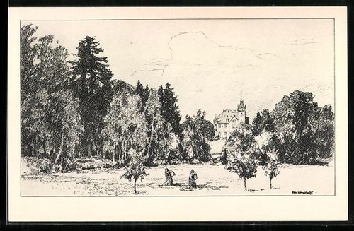 Künstler otto ubbelohde - künstler-ak,